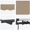vidaXL Einziehbare Markise Beige 250 x 200 cm Stoff