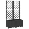 vidaXL Garten Schwarz 80 x 40 x 136 cm