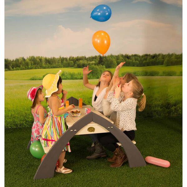 AXI Picknicktisch f&uuml;r Kinder Kylo Grau und Wei&szlig; A031.021.00