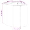 vidaXL Eckpflanzer Wei&szlig; 30 x 30 x 35 cm Stahl