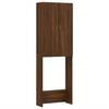 vidaXL Waschmaschinenschrank Braun Eiche 64x25,5x190 cm