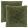 vidaXL Kissenbezug 2 stk. HEERLEN Gr&uuml;n 60 x 60 cm PV Fleece