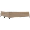 vidaXL Bettrahmen mit Matratze Cappuccino 200 x 200 cm Stoff