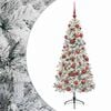 vidaXL K&uuml;nstlicher Weihnachtsbaum mit Weihnachtskugel 120 cm 150 LEDs