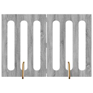 vidaXL Faltbarer Haustierzaun 2 stk. Sonoma-Grau 100,5 x 38 x 70 cm