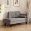 vidaXL Chaiselongue mit Kissen und Nackenrolle Taupe Stoff