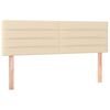 vidaXL Kopfteile Creme 144x5x78/88 cm Stoff