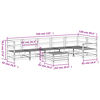 vidaXL 7-tlg. Garten-Sofagarnitur Kiefernholz Impr&auml;gniert
