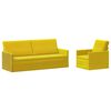 vidaXL Sofa-Set 2 pcs Gelb Samt (V)