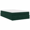 vidaXL Ottoman-Bett mit Matratze Dunkelgr&uuml;n 120x190 cm Samt