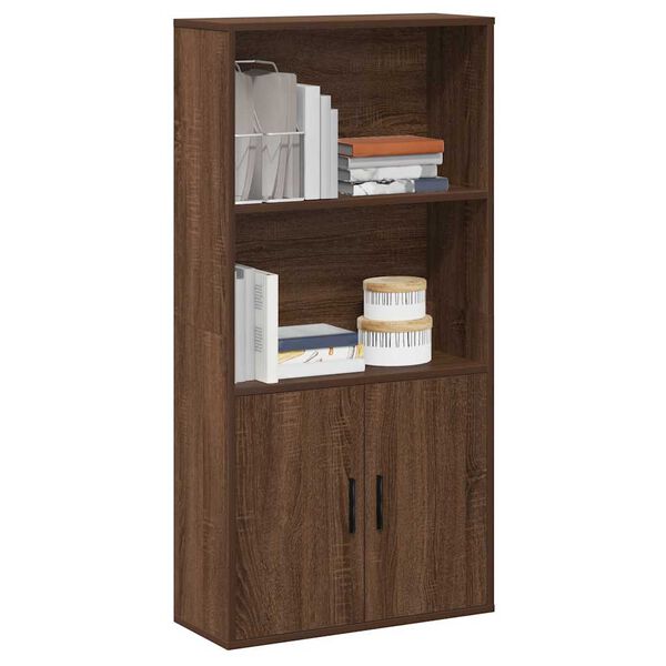 vidaXL Bücherregal Braun Eichen-Optik 60x24x120 cm Holzwerkstoff