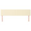 vidaXL Kopfteile Creme 180x5x78/88 cm Kunstleder