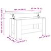 vidaXL Couchtisch Artisan-Eiche 101x49x52 cm Holzwerkstoff