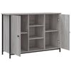 vidaXL Sideboard Grau Sonoma 100x35x70 cm Holzwerkstoff