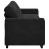 vidaXL 3-Sitzer-Sofa Schwarz 220x78x80 cm Samt