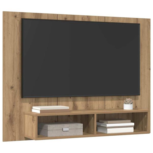 vidaXL TV-Schrankset Artisan-Eiche 120 x 23,5 x 90 cm Holzwerkstoff