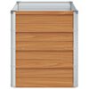 vidaXL Hochbeet Hellbraun 100 x 40 x 45 cm Verzinkter Stahl