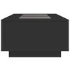 vidaXL Couchtisch mit Infinity-LED Schwarz 116x69x40 cm