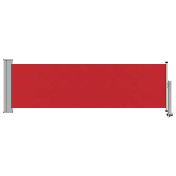 vidaXL Ausziehbare Seitenmarkise 80&times;300 cm Rot