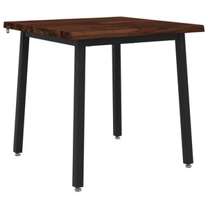 vidaXL 60 x 55 x 75 cm Massivholz Akazie Dunkelbraun und Schwarz