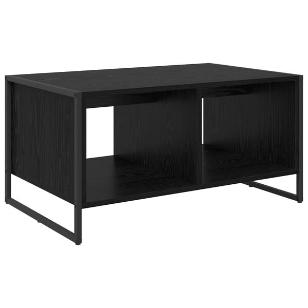 vidaXL Couchtisch Schwarz Eichen-Optik 80 x 50 x 40 cm Holzwerkstoff