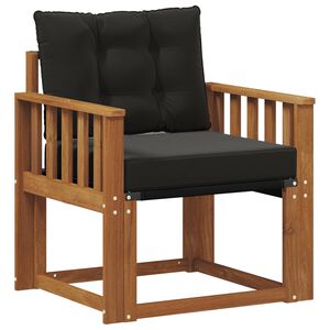 vidaXL 2 St&uuml;ck Outdoor-Sofagarnitur Massives Akazienholz und Textilene