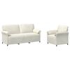 vidaXL Sofa Set 2 stk. Creme Samt