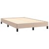 vidaXL Boxspringbett mit Matratze & LED Cappuccino-Braun 120x190 cm