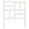 vidaXL Bett-Kopfteil Wei&szlig; 81x4x104 cm Massivholz Kiefer