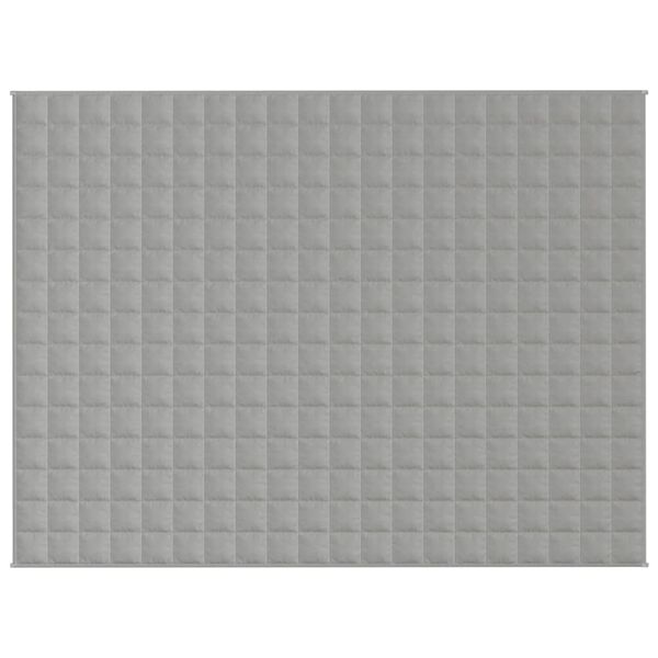 vidaXL Gewichtsdecke Grau 150x200 cm 7 kg Stoff