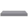 vidaXL Schwebende Wandregale 2 Stk. Grau 40x23x3,8cm MDF