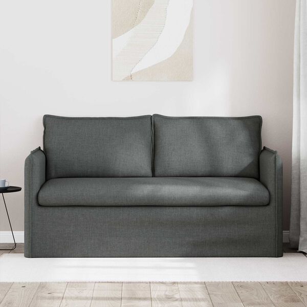 vidaXL Sofa Dunkelgrau Gesamtabmessungen: 156 x 82 x 85 cm (B x T x H)