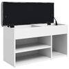 vidaXL Schuhbank Wei&szlig; 82 x 32 x 45,5 cm Holzwerkstoff