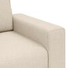 vidaXL | Sofa | mit Kissen mit Kissen Beige 221 x 77 x 82 cm Leinen
