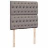 vidaXL Ottoman-Bett mit Matratzen & LEDs Taupe 200x200 cm Stoff