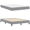 vidaXL Boxspringbett mit Matratze Hellgrau 160 x 200 cm Stoff