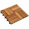 vidaXL Terrassenfliese 10 pcs Braun 30 x 30 cm Akazien-Hartholz
