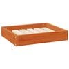 vidaXL Hundebett Wachsbraun 51,5 x 44 x 9 cm Massivholz Kiefer