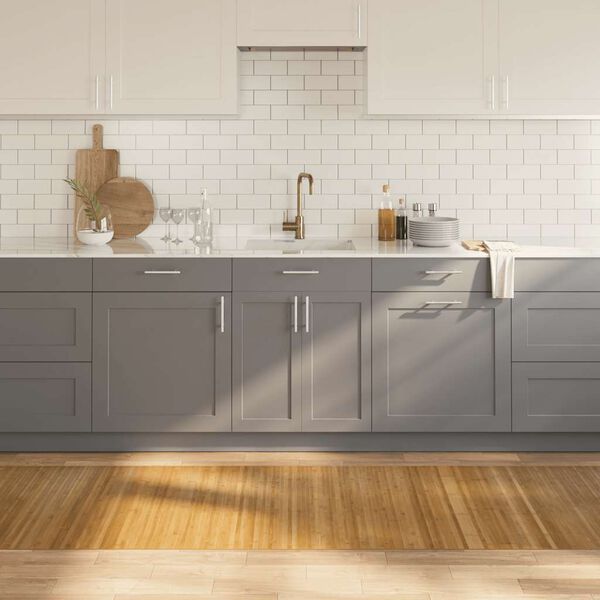 vidaXL Teppich Rechteckig Natur 80x400 cm Bambus