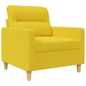 vidaXL Sofasessel Hellgelb 60 cm Stoff