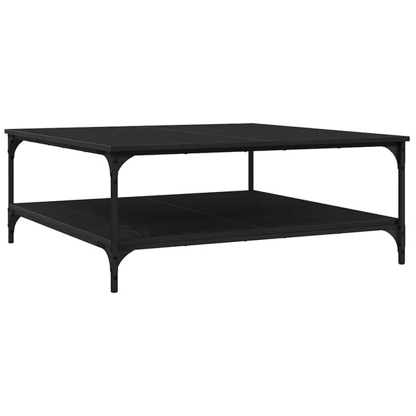 vidaXL Couchtisch Schwarz Eichen-Optik 100 x 100 x 40 cm Holzwerkstoff