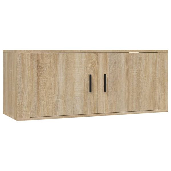 vidaXL 7-tlg. TV-Schrank-Set Sonoma-Eiche Holzwerkstoff