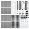 vidaXL Zaunpfosten Sonstiges 52 pcs Grau 3,2 x 3,2 x 200 cm Stahl