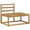 vidaXL Outdoor End Sofa Wei&szlig; 91 x 63 x 73 cm Massivholz Akazie