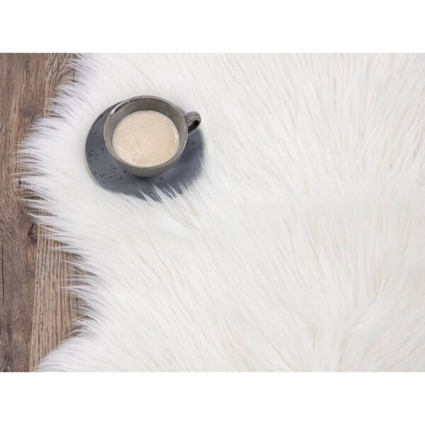 Venture Home Schaffell Katy 90x60 cm Acryl Wei&szlig;