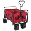 vidaXL Klapp-Handwagen Rot 89 x 63 x 96 cm Stahl und Oxford-Stoff