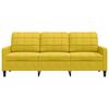 vidaXL 3-Sitzer-Sofa Gelb 180 cm Samt