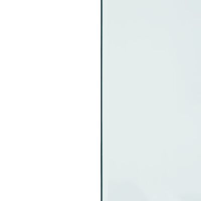 vidaXL Kaminofen Glasplatte Rechteckig 100x50 cm