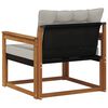 vidaXL Outdoor-Sofagarnitur Massives Akazienholz und Textilene Natur
