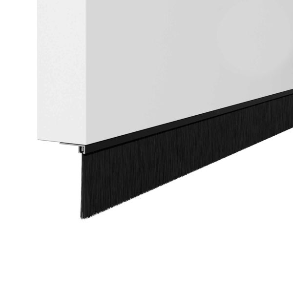 vidaXL Aufsteck T&uuml;rb&uuml;rstendichtungen 6 pcs Schwarz 100 cm